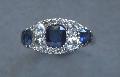 Sapphire And Diamond 1920s Engagement Ring Sapphire And Diamond 1920s Engagement Ring